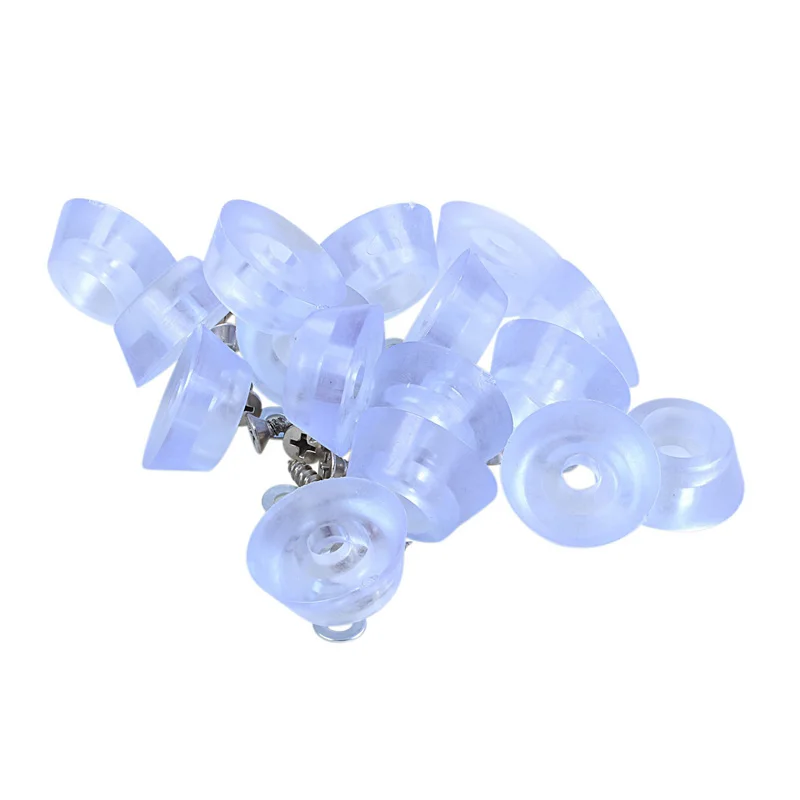 

16 Pcs Conical Shape Furniture Table Leg Tips End Caps Foot Pads Clear