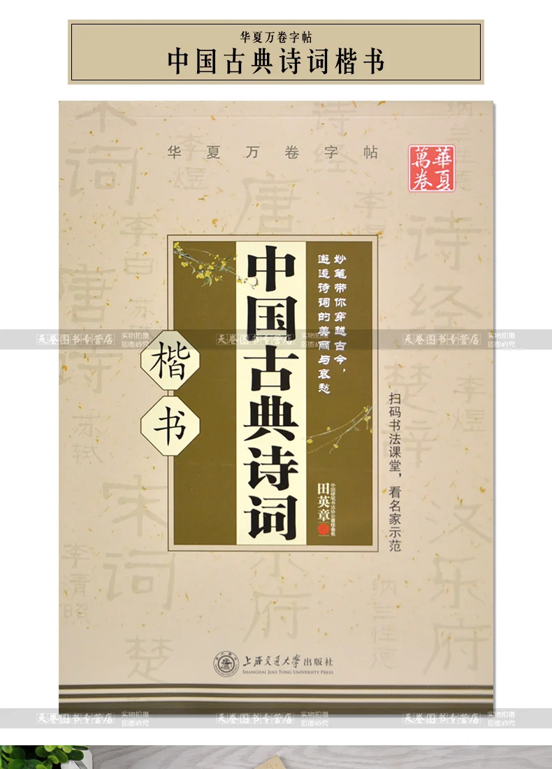 Китайская каллиграфия ручка для тетради карандаш практика Книга пиньинь письмом пиньинь китайскими иероглифами обучения книга классический сборники поэзии