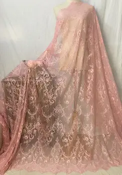 

3Yards 150cm Wedding Lace Fabric Eyelash Embroidery Lace Trim Ribbon Tulle Bridal Lace Wedding Dress Decoration