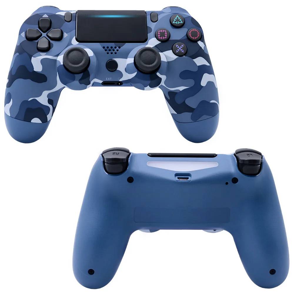 Blue Camouflage Беспроводной геймпад для PS4 контроллер Bluetooth беспроводной контроллер для PS4 Геймпад подходит для PS3 для Dualshock 4 Вибрационный джойстик - Цвет: Blue Camouflage
