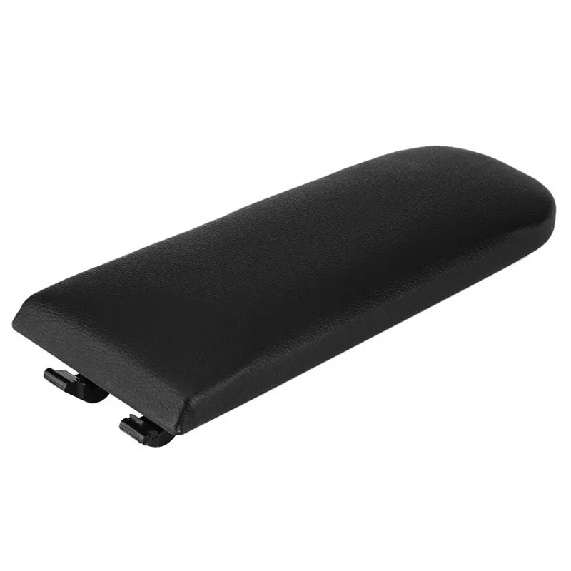 1Pc Black Leather Center Console Armrest Cover Lid Base For Cars Golf MK4 Beetle