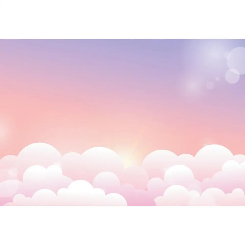 Laeacco Valentine S Day Wedding Cartoon Sky Clouds Pink Photography Backdrop Seamless Photographic Background For Photo Studio Background Aliexpress