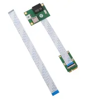 express riser card PCIE מיני כדי PCIE Express X1 + USB Riser Card עם FFC בכבלים High Speed ​​DIY 90 E65A חריץ תואר (3)