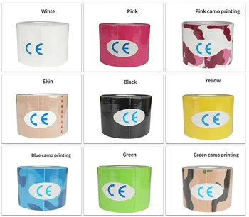 Kleurrijke Atletische Wrap Tape Zelfklevende Elastische Bandage Sticky Spier Bandage Sport Protector Knie Vinger Enkel 18 Kleuren