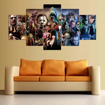 

Home Art Decoration Spray Painting Printing CanvasPainting Dark Horror Series Wall Pictures for Living Room Oil Painting Grinch