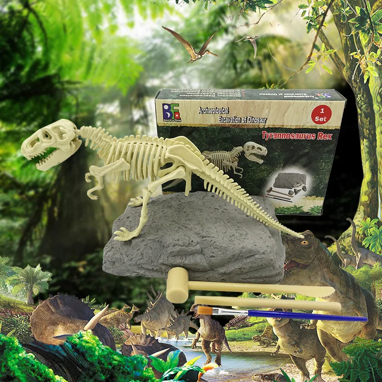 

Deluxe Edition Dinosaur Excavation Kits Toys Novelty Archaeology Digging Dinosaurs Fossil Assemble Model Clay Kids Gift