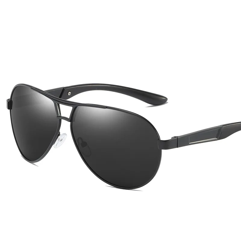 GIFANSEE Поляризационные солнечные очки пилота для мужчин сплав рамка Ретро Зеркало Спортивное Вождение на открытом воздухе очки фирменный дизайн - Цвет линз: Зеленый