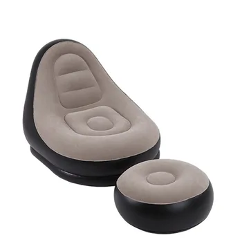 

Lazy Sofa Inflatable folding Recliner Single Flocking Sofa Set Inflatable Sofa Lunch Break Recliner