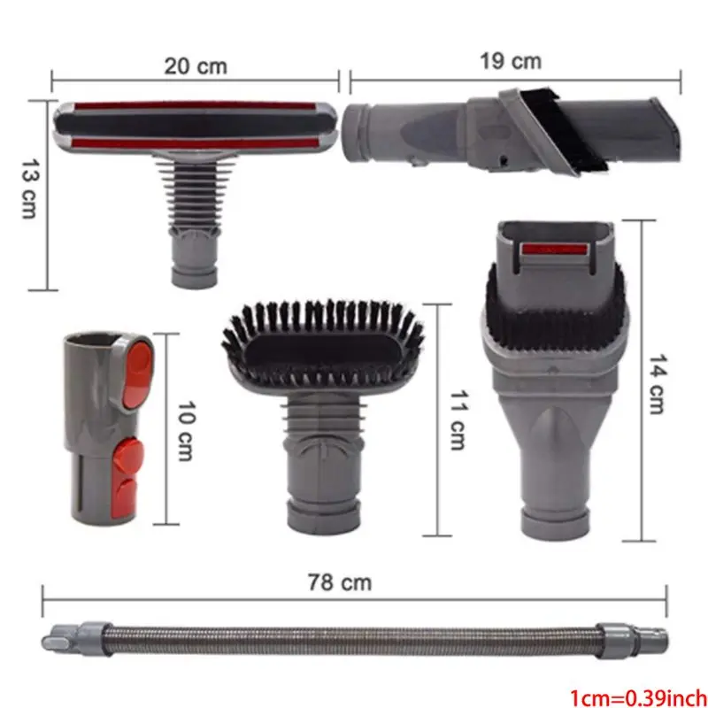 6 шт. Удлинительный шланг набор для Dyson V11 V10 V8 вакуумные насадки комплект аксессуаров