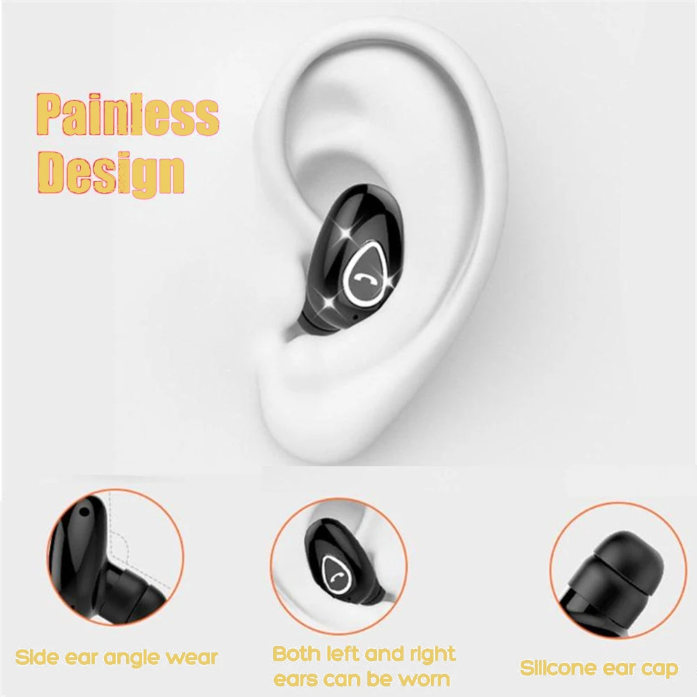 Мини беспроводные Bluetooth наушники приемник для телефона гарнитура свободные