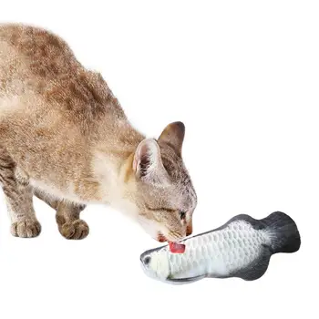 

Legendog 1pc Funny Plastic Plush Cat Toy Artificial Fish Shape Pet Chew Toy Cat Play Toys With Catnip Pet Supplies Cat Favors