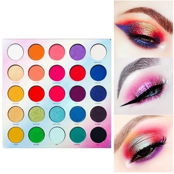 

25-color Glitter Eyeshadow Palette Waterproof Non-dizzy Dyeing Matte Shimmer Eye Shadow Eye Cosmetics