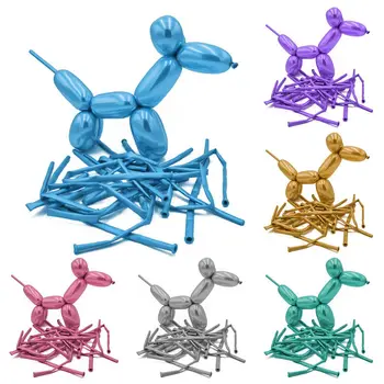 

100 Pcs Magic Modelling Long Balloons Birthday Party Wedding Decoration Chrome Tying Twist Latex Balloon Home Decor