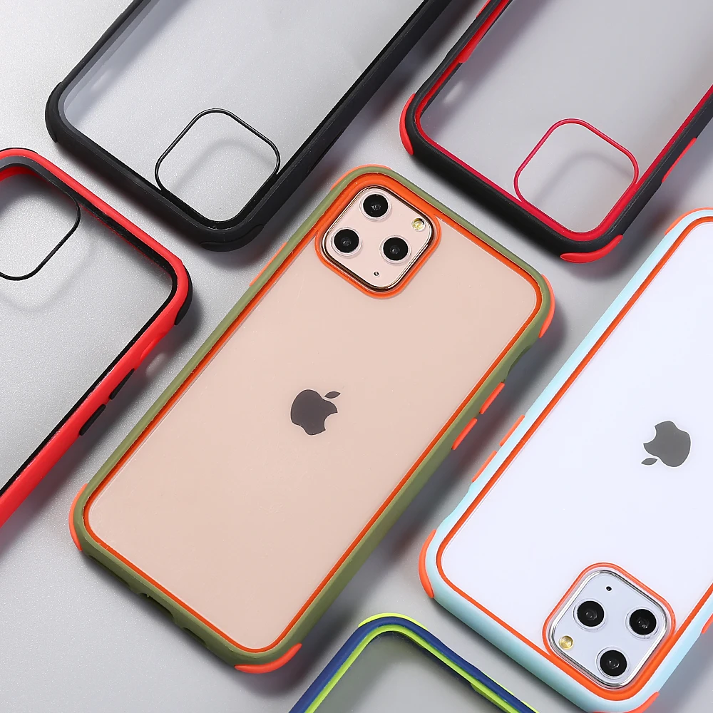 Прозрачный чехол для телефона iPhone 11 Pro Max XR X XS 8 7 6 6S Plus мягкий силиконовый бампер с