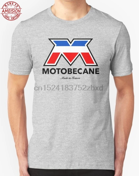 Мужская забавная футболка хлопковые футболки с коротким рукавом Motobecane Cycles