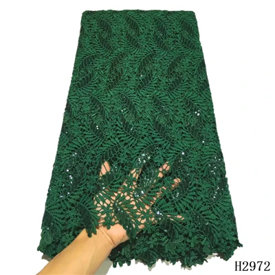 Африканская кружевная ткань новейший зеленый шнур кружевная ткань высокое качество нигерийский гипюр фриканские кружева ткани вышитые кружева X2972 - Цвет: black lace fabric