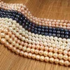 Real Natural Freshwater Pearl Beads Round Spacer Punch Exquisite Loose Bead For Jewelry Making DIY Necklace Bracelet Accessories 1