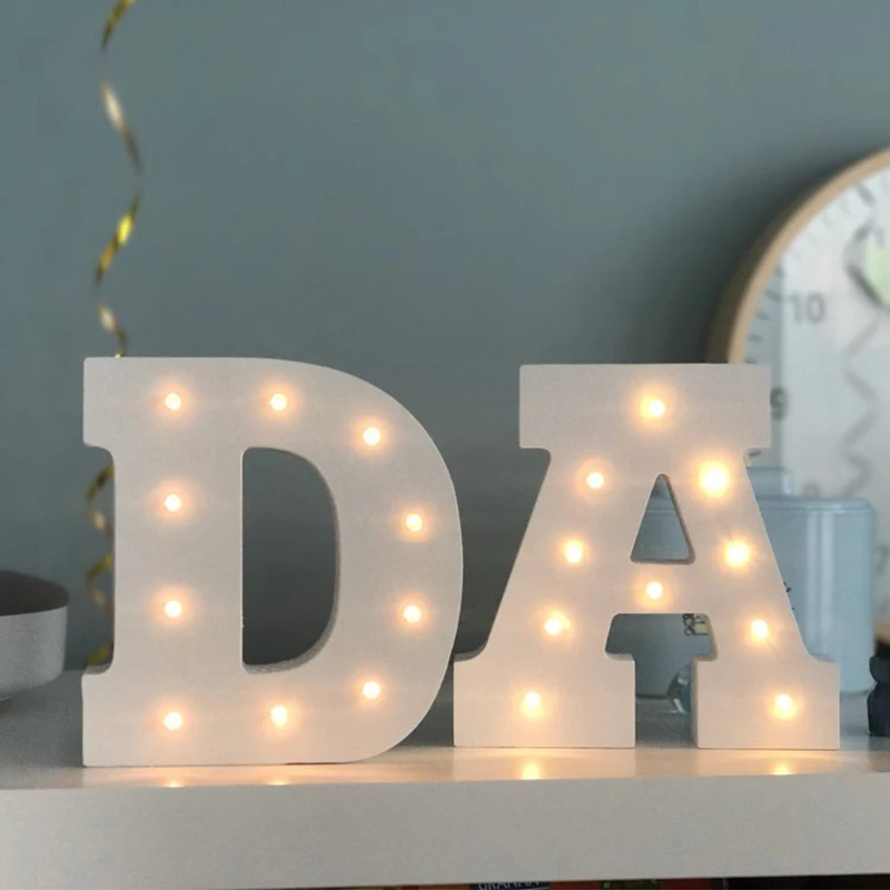 Деревянный ночник Mountchen в скандинавском стиле для детской комнаты декор букв