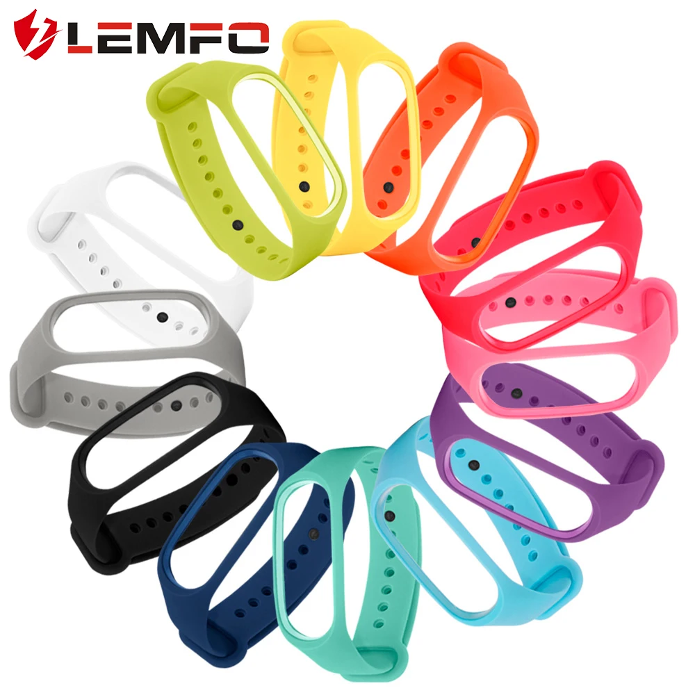 

LEMFO Smart Band Replacement Strap for Xiaomi Mi Band 3 Colorful Silicone Smart Accessories for Mi Band 3 Strap