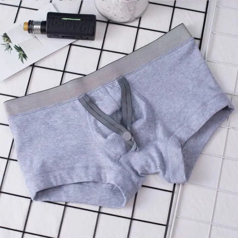 Jockmail бренд мужского нижнего белья мужские боксеры хлопок Cuecas Боксеры пенис чехол для колец U выпуклая низкая талия дышащее мужское белье белый