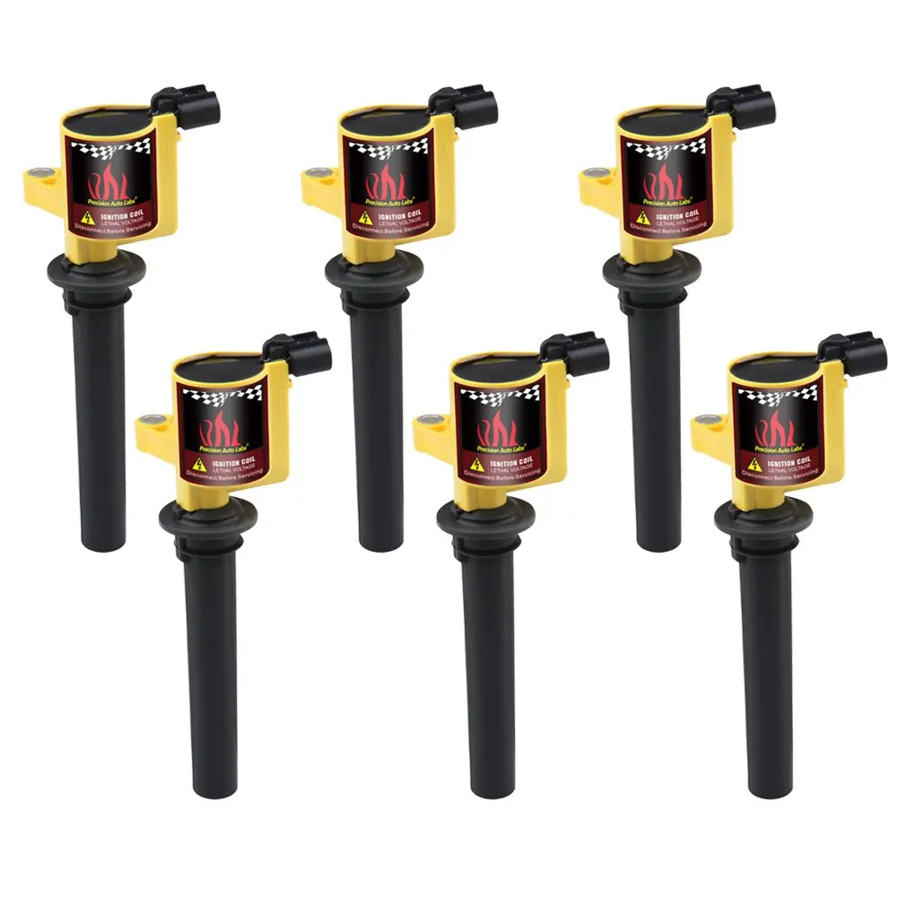 US Ship 6x Yellow Ignition Coils for Ford Taurus 2001-2004 3.0L V6 Engines 