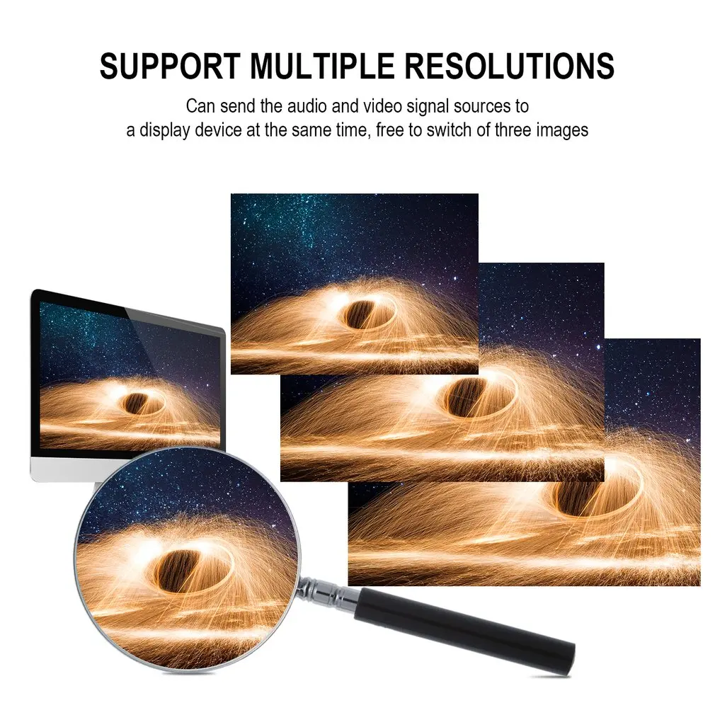 LESHP Портативный Ultra HD HDMI 4K x 2K 3D Аудио Видео разветвитель 1080P мультипросмотра высокой четкости мультимедийный интерфейс коммутатор