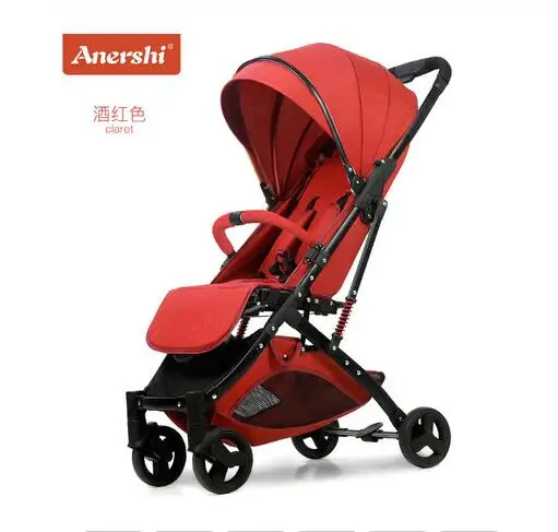 Yoya 5,8 Кг ультра-светильник для детской коляски, переносная коляска с зонтиком, детская коляска для сидения, лежа, коляска Luruxy для новорожденных, детская коляска для путешествий - Цвет: Красный