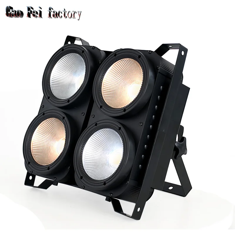 Led Cob Wash Light With High 밝기 4Pcs 100W 4Eyes Led Blinder Light Cob Cool/Warm White Led Good For Stage Lighting