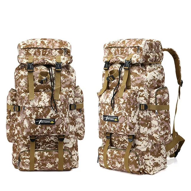 Desert Digital 70L тактическая Сумка военный рюкзак для альпинизма мужские дорожные уличные спортивные сумки Molle рюкзаки охотничий походный рюкзак - Цвет: Desert Digital