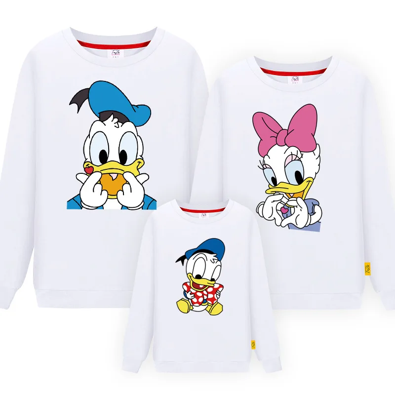 Teenster Matching Couple Outfits Mom and Daughter Clothes Dad Son Family Look Tops Family Clothing Holiday Duck Sweatshirt