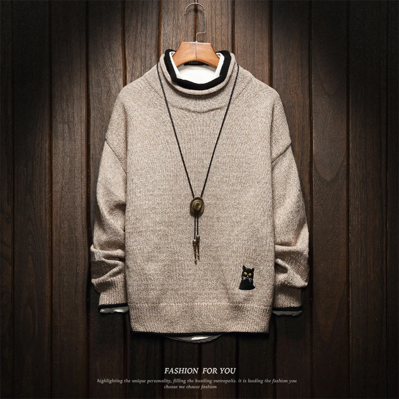 ^Cheap Turtleneck Sweater Men Fashion Brand Winter Clothes Male Solid Casual Sweaters Men Plus Size 5XL Top Quality Pullover Sweaters