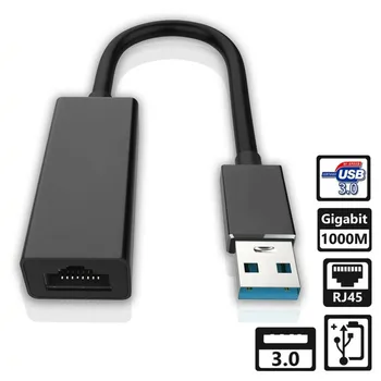 

USB 3.0 to Gigabit Ethernet LAN RJ45 Network Adapter 1000Mbps For PC Laptop