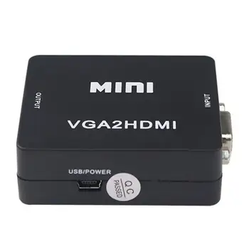 

Vga To Hdmi Converter 1080P Hd Adapter Audio Cable For Hdtv Pc Notebook Tv Computer External Accessories
