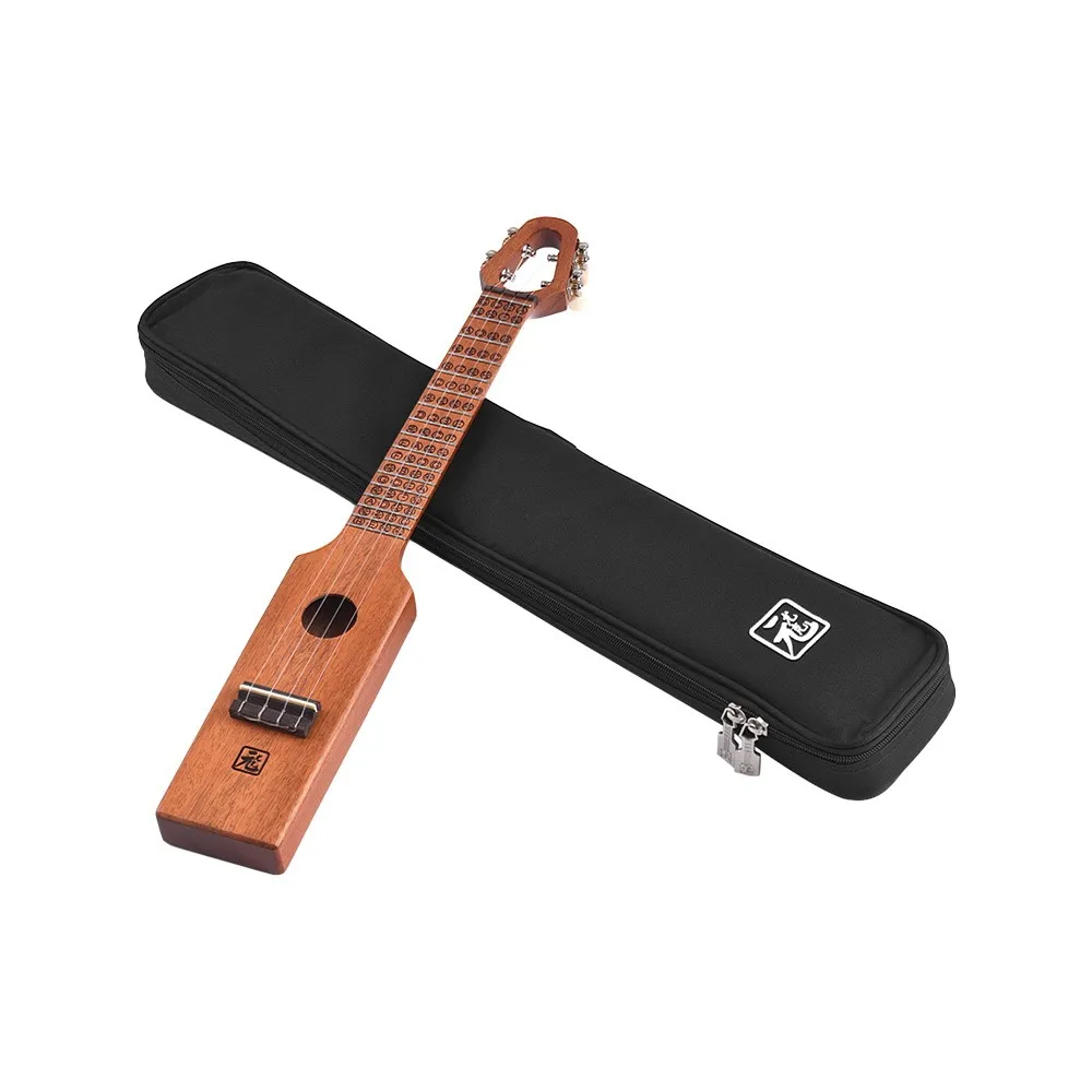 2" Акустическая концертная Гавайская гитара Ukelele uke красное дерево портативный компактный размер с резной музыкальная шкала и Chord диаграмма сумка для переноски