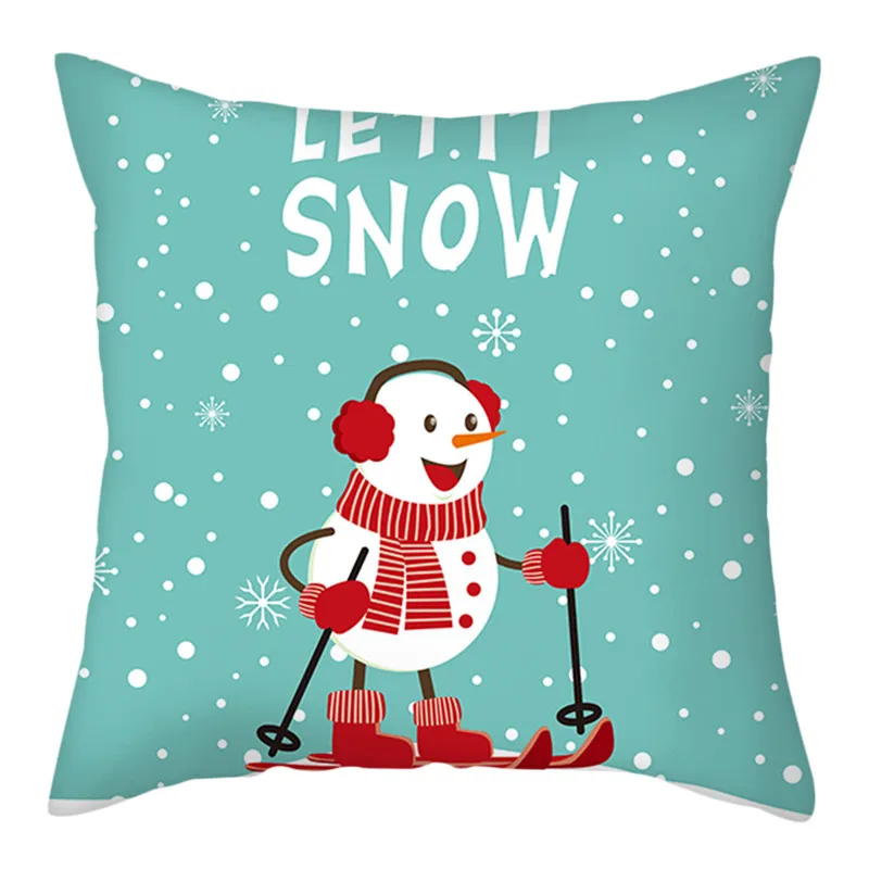Fuwatacchi Зимний Рождественский Чехол на подушку серии с декоративными подушками для домашнего дивана наволочка 45*45 см - Цвет: PC11633