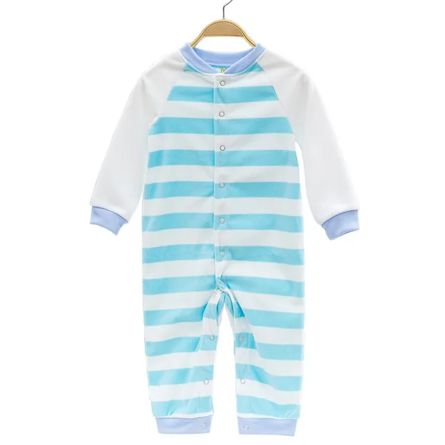 Blue white stripe Комбинезон для малыша весна девочки комбинезон младенческий флисовый комбинезон для детей новорожденных одежда новорожденных мальчиков одежда - Цвет: Blue white stripe