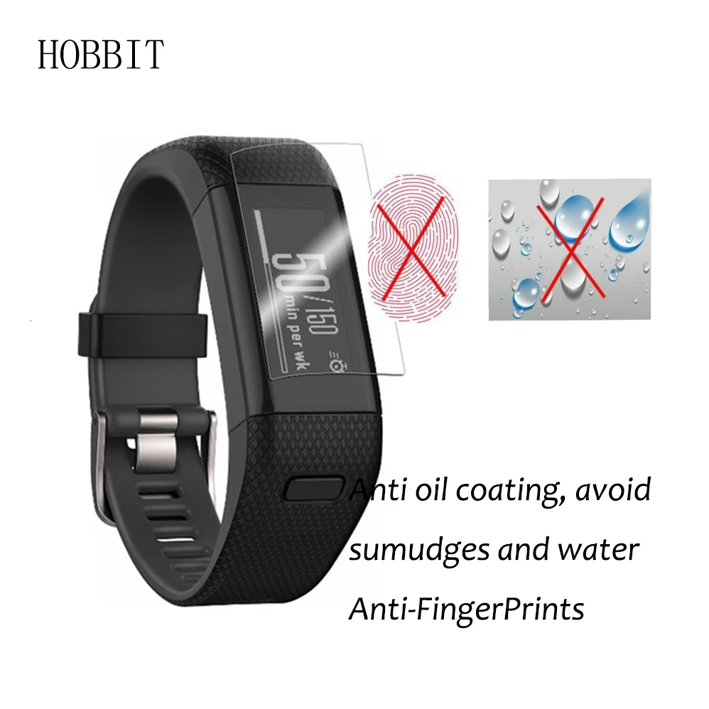 3 упаковки для Garmin Vivosmart HR+ Полное покрытие Мягкий ТПУ протектор экрана высокой четкости Смарт-часы, пленка для vivosmart hr