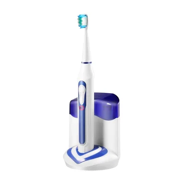 

Sonic Electric Toothbrush with UV Sanitizer Cordless Rechargeable Deep Clean 3 Brush Heads 5 Brushing Modes Waterproof