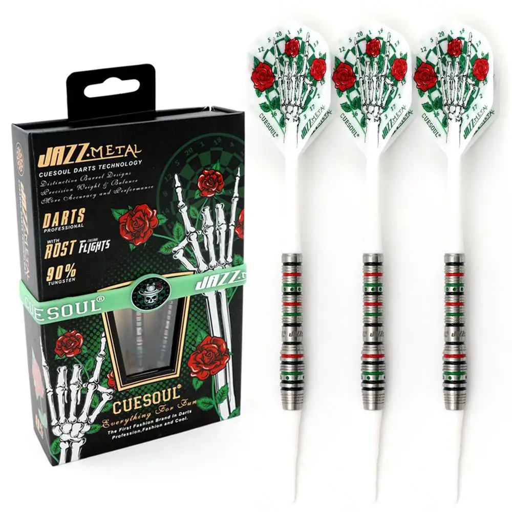 Soft Tip Darts Set 19g with 6pcs AK5 Plastic Integrated Flights CUESOUL Jazz