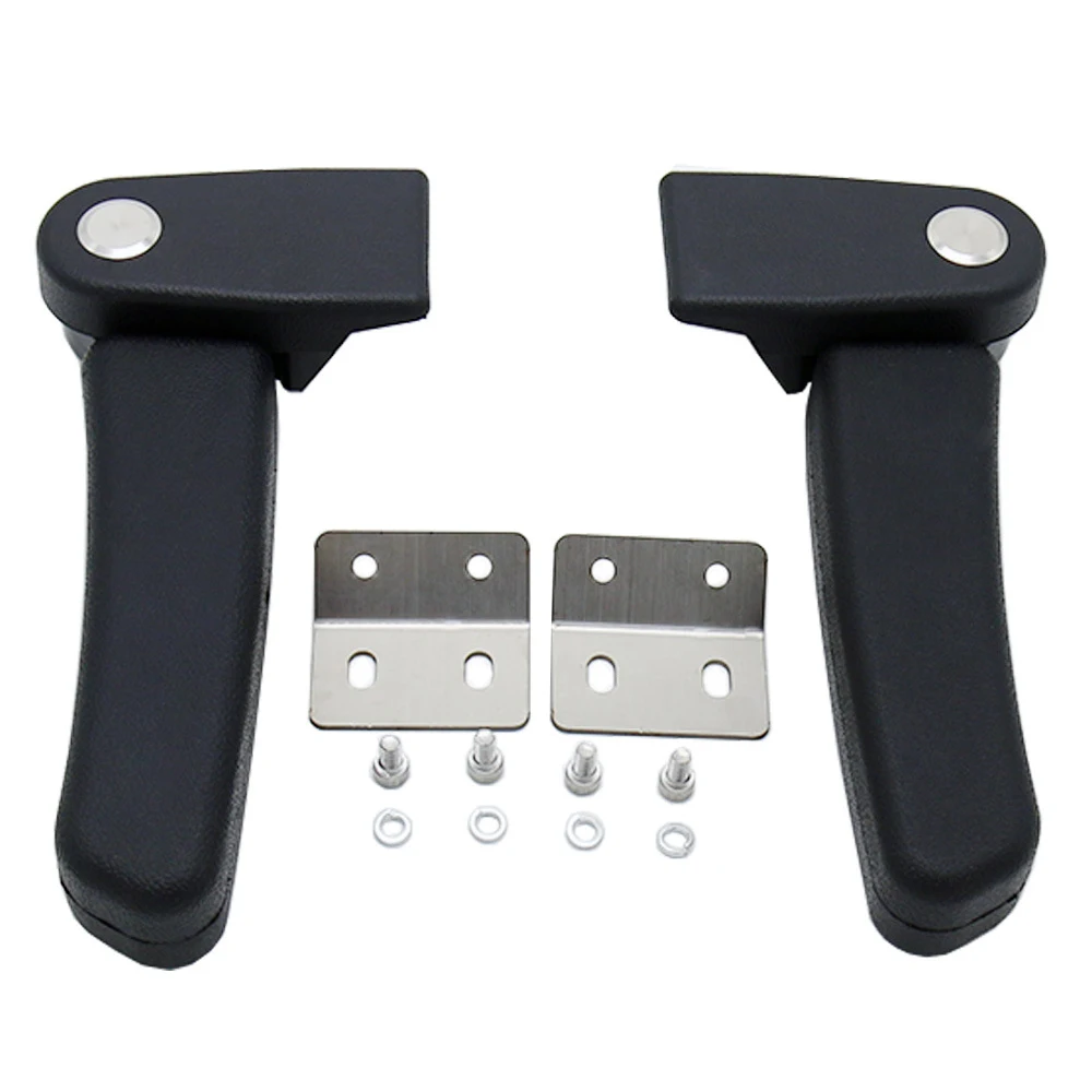 

Motorcycle Rear Tail Case Box Seat Armrest Grip Black 1 Pair For R1200GS