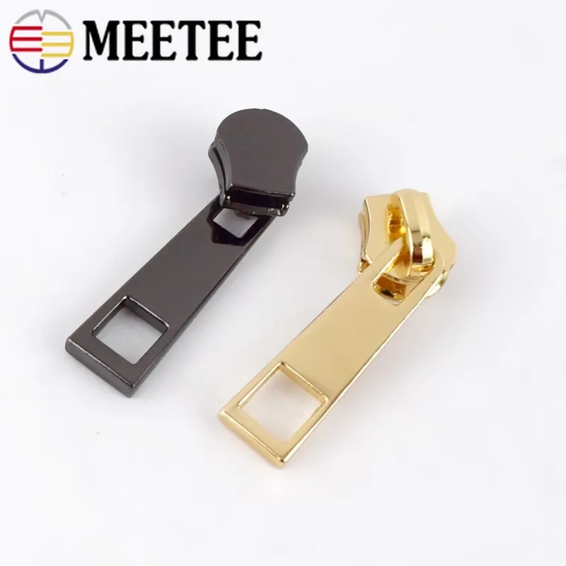 10 шт. Meetee 5# металлическая застежка-молния, ползунок на молнии, сплав, замок на голову, чемодан для шитья одежды, сумки, фурнитура для чемоданов