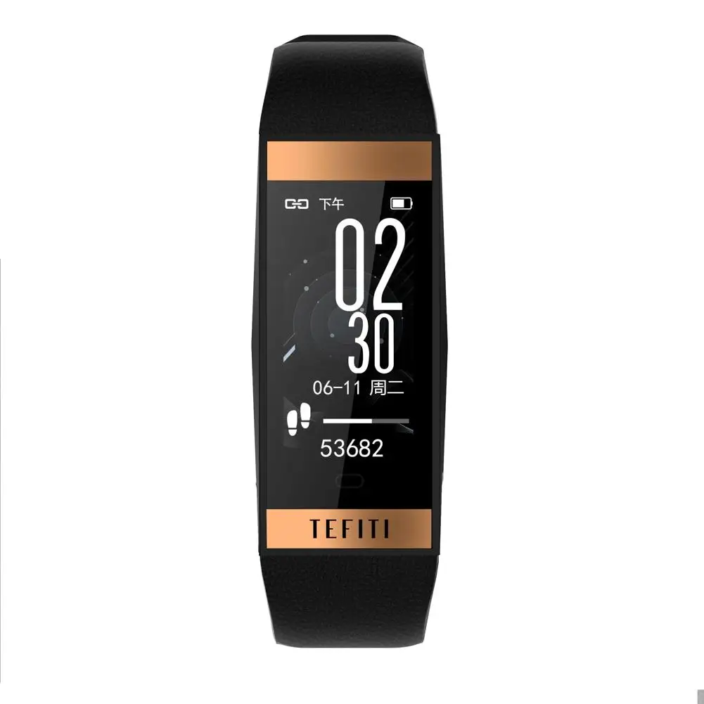 Graphite Black TEFITI E78 0,96 цветной экран модный умный браслет для мужчин и женщин IP68 водонепроницаемый плавательный Мульти спортивный режим часы браслет - Цвет: Graphite Black