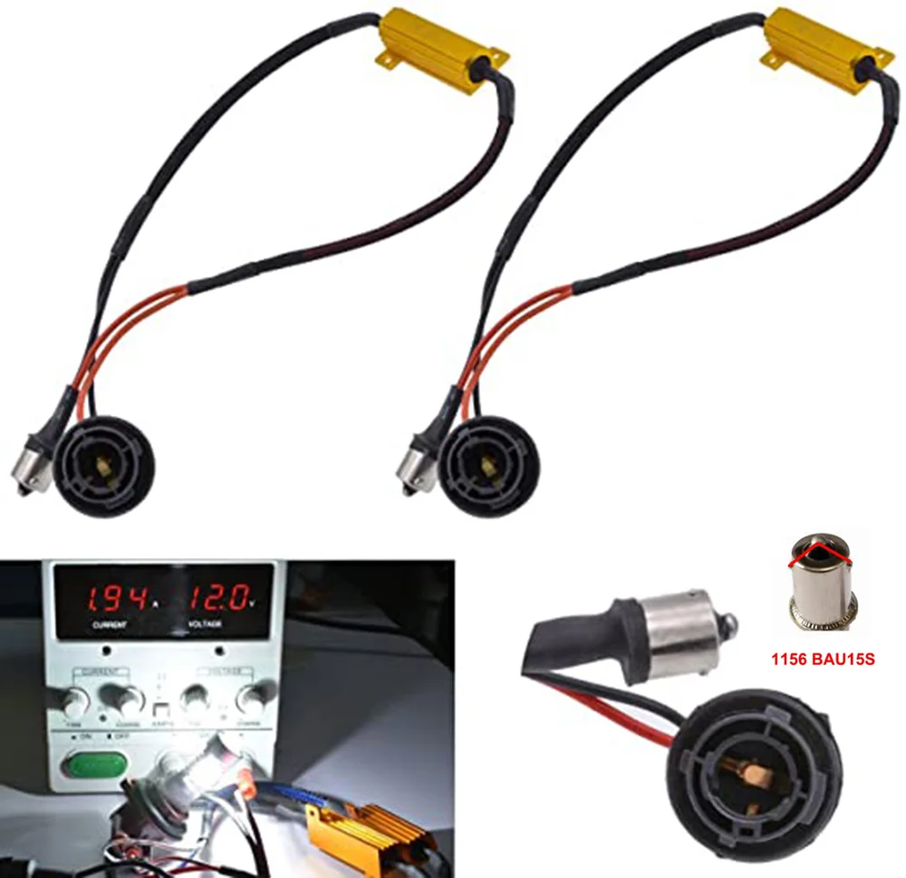  õ      LED ĵ ڴ, 3156 7440 LED  ױ, 50W 8ohm 1156 BA15S BAU15S, 1 