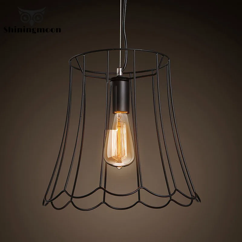 Ретро античный винтажный Американский кованый железный Edison светодиодный подвесной светильник для столовой домашний декор для гостиной подвесной светильник
