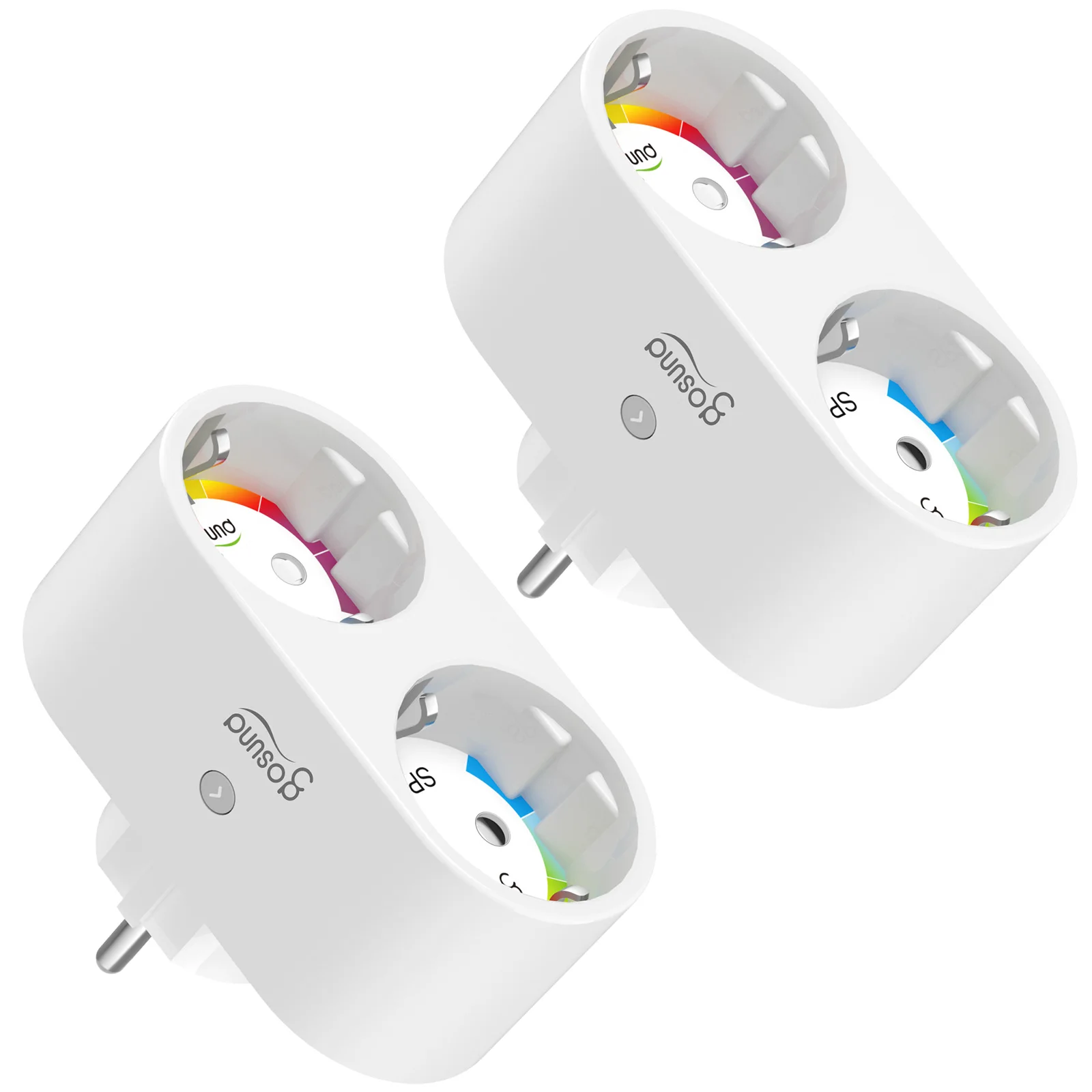 Tuya - double smart WiFi plug with energy measurement - 3500W - white -  Gosund SP211 Botland - Robotic Shop