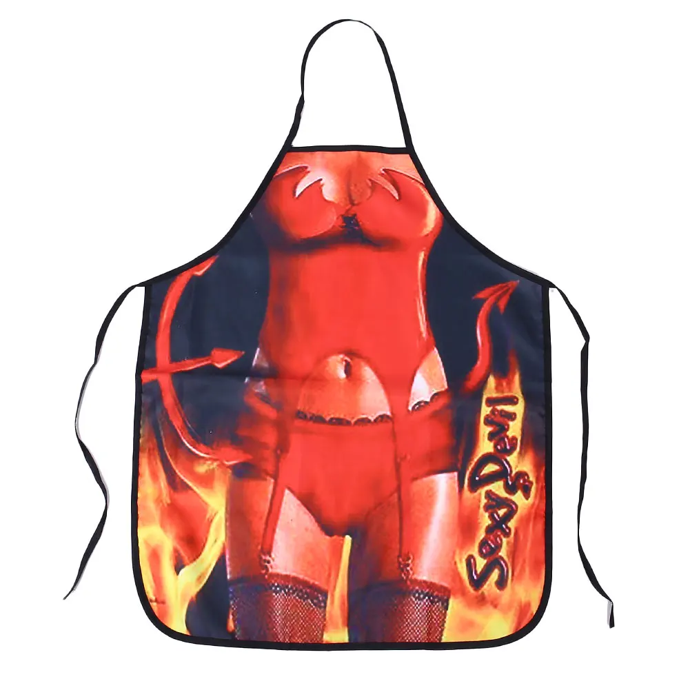 7 Aprons Funny Creative Men Polyester Cooking Joke Dinner Cleanig Protection 3D Design Party Gifts Baking Kitchen Novelty - Цвет: 7