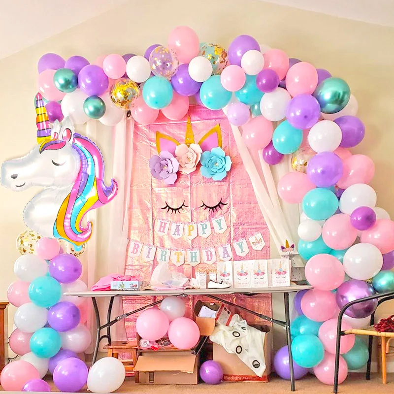 Unicorn Birthday Unicorn Party Balloons Pastel Balloon Arch Paper Banner Favors Box for Unicorn Decoration Party Supplies Kids Unicorn Birthday Unicorn Party Balloons Pastel Balloon Arch Paper Banner Favors Box for Unicorn Decoration Party Supplies Kids