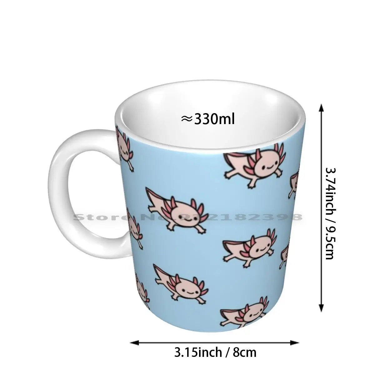 Axolotl Mexican Walking Fish Cute Amphibian Axolotl Mug Tea Cups