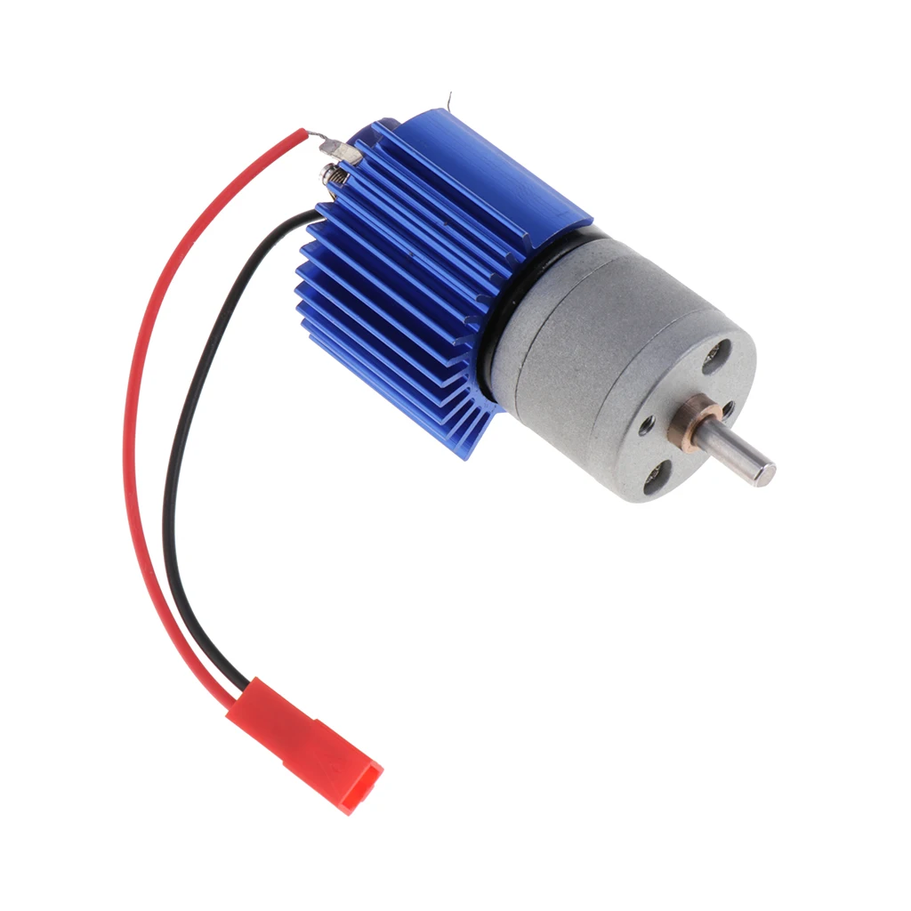 370 Motor with Heatsink Accessories for WPL B14 B24 B16 B36 Military Truck, C14 C24 Pickup Truck, C34 Rock Crawler