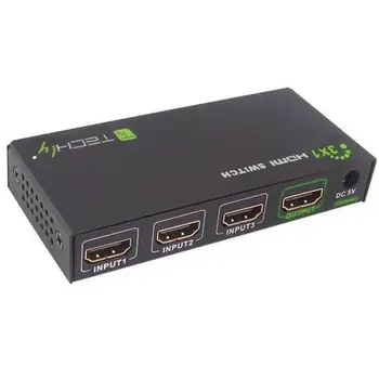 

HDMI Switch 3 IN 1 OUT with remote control 4K UHD 3D